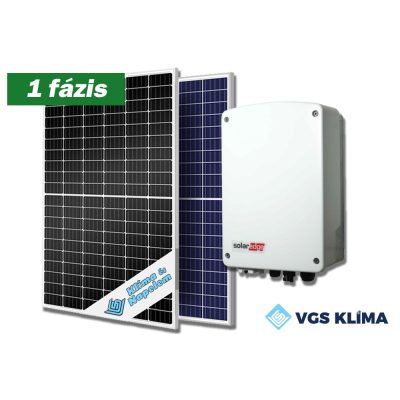   1 fázisú, 5,025 kWp teljesítményű napelem rendszer SolarEdge inverterrel